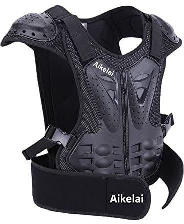 Paraschiena Moto, Pettorina Motocross Bambino, Protettori Da Moto Per Torace Per Bambini, Protezione Schiena Moto, Pettorina Mtb, Armatura Moto, Tuta Motocross (S)