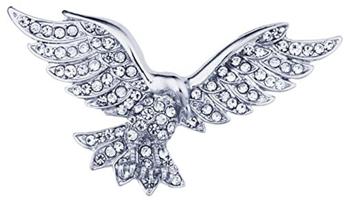 MAYIYAHO Vintage Tier Adler Brosche Strass Kristall Anstecknadel Anzug Hemd Abzeichen Mode Broschen für Frauen Männer Schmuck Zubehör