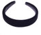 Arranview Jewellery Serre-tête noir avec bandeau rembourré en velours Alice