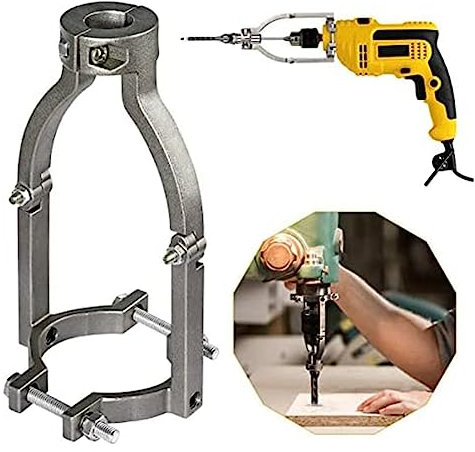 SILULCM Silver Square Hole Drill Bit Adapter for Mortising Attachment, Drill Machines