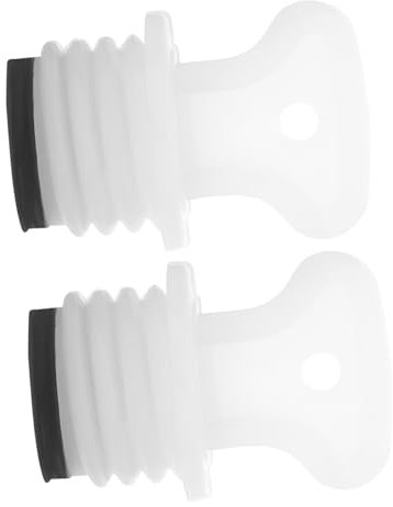 jojofuny 2pcs Hot Water Bag Replacement Stopper, Rubber Hot Water Bag Stoppers, Reusable Sealing Stopper Anti-Leak Hot Water Bottle Cap, 1.55cm Diameter