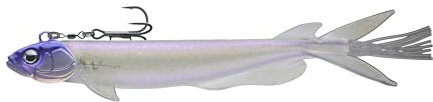 DAIWA Prorex V-Marley Pelagic Shad, 21,0cm, 80g, Hakengröße 1/0, Gummifischköder, White Ghost, 15227-008