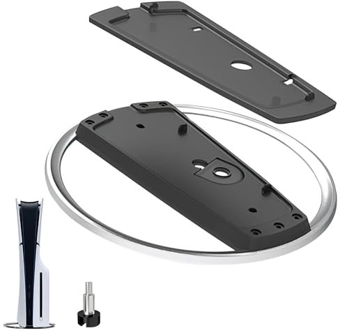 TNSLAND Supporto Verticale per console PS5 Slim e Play 5, Supporto per console verticale nero, base di ricambio compatibile con PS5 Slim Disc e digitale Console da gaming