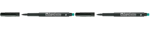 Faber-Castell 152599 Permanent Multimark Marker - Black (Pack of 2)