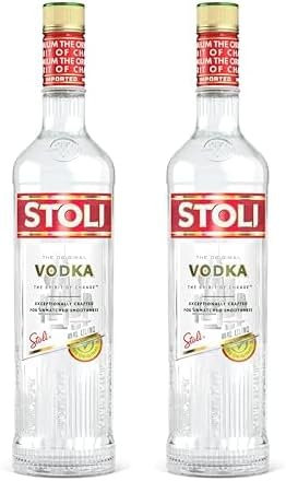 Stoli Premium Vodka 70cl, 40% ABV | Original Premium Quality, Classically styled, Exceptionally Smooth (Pack of 2)