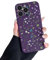 RALEAVO Flower Case for iPhone 13 Pro, Liquid Silicone Shockproof Protection Case Cover for Girls Women with Aesthetic Cute Floral Patterns Soft Slim Phone Case for iPhone 13 Pro 6.1-Purple