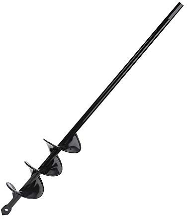 Jardín Espiral Broca, Excavadora de Taladro para Ahoyadora, Cultivador de Suelo Broca, Agujero Herramientas de Mano para Flor Plantar Bulbos de Cama Plántulas 4.6x37 cm