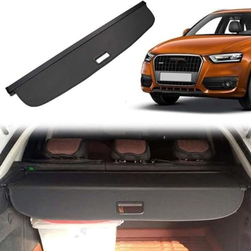 FEIFEISS Cargo Cover Boot Protection Extendable Roller Blind Privatsphäre Abdeckung Hutablage,Compatible for Au-di Q3 2010-2015.