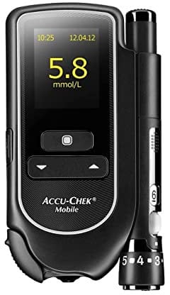 Accu Chek Mobile Blood Glucose Monitoring System MMOL/L | Strip Free Metering Device for Diabetes | + Branded Thankyou Card