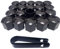 Amazleer 19mm Radschraubenkappen 20 Pcs Radschrauben Kappen Radmuttern Abdeckung Reifen Mutter Covers Auto Schrauben Kappe mit Entfernung Werkzeug (Schraubenmutterkappen, Modern, Radmutterkappen)