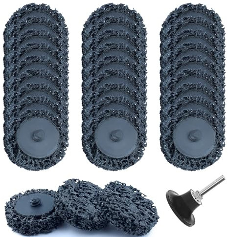 2 Inch Sanding Disk 31pcs Paint Stripping Wheel,Die Grinder Strip Disc for Drill,Die Grinder Accessories for Remove Rust Welds,Paint, Oxidation (Black)