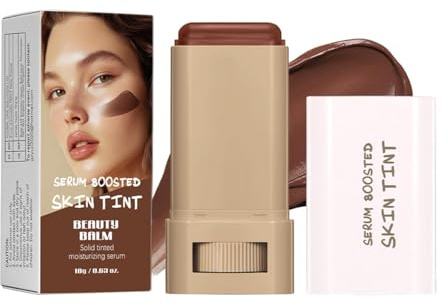 Foundation Stick,Serum Boosted Skin Tint -Abdeckender, feuchtigkeitsspendender Concealer mit Beauty Balm, 24HR Natural Glow & Brightening für den ganzen Tag makellose Haut