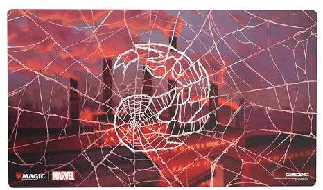 Gamegenic | Magic: The Gathering - Marvel's Spider-Man - Shiny Playmat: Spider-Man Mountain | Trading Card Accessory