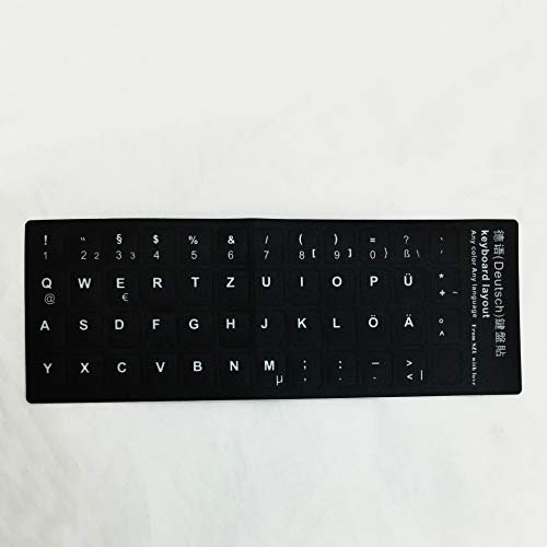 Universal Computer Keyboard Film Notebook Stickers Letters English/Russian/Japanese/Italian/French/German/Korean/Spanish (German)