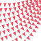 60 Stücke 85,3 Feet Rot und Weiß Karierte Flaggen Party Flaggen Zielflaggen Banner Wimpel Gingham Partyzubehör Kariertes Banner Rot Gingham Banner für Picknick Geburtstag Party Dekoration