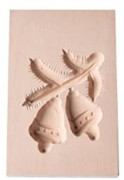 Springerle-Model Glocken, Holz Form Birnbaum, Backform für Anisgebäck, 7 x 5 cm