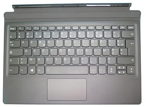 RTDPART Clavier d'ordinateur Portable pour Lenovo Ideapad Miix 520 Miix 520-12IKB Miix 520-12 Tablette Folio France FR SD50Q79815 03X7560 5N20N88559 avec rétro-éclairé Gris Nouveau