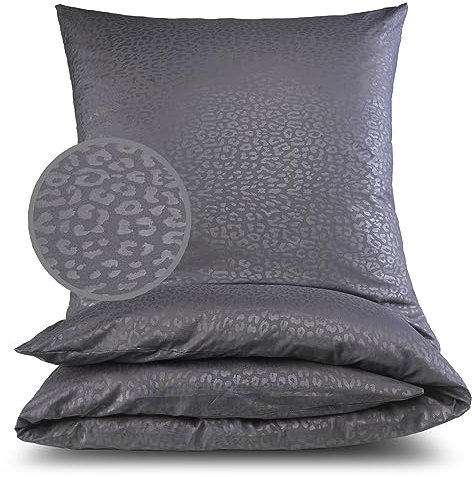 MALIKA® Bettwäsche Prägedruck 135x200 4 teilig | ÖkoTex Zertifiziert & für Allergiker geeignet |Bettwäsche Set mit je 2 Bettbezügen 135 x 200 & 2 Kissenbezügen 80x80