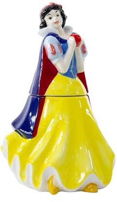 Dinsey Prinzessinnen-Keksdose, niedliche Keramik-Einweihungsgeschenke für Männer, Frauen und Kinder, offizieller Lizenznehmer, 1 Set (Schneeweiß)
