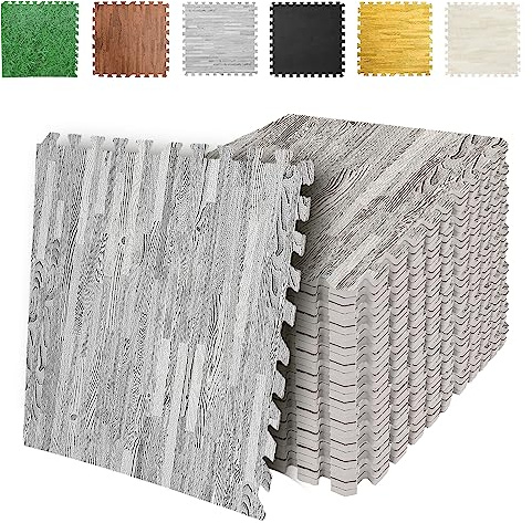 SG Traders (1.2cm) Eva Foam Mats Interlocking Gym Flooring Puzzle Exercise Mats Non-Slip Rubber Cushion Floor Tiles Interlocking Eva Mat Gym Workout Tiles (60x60cm) 24 x 24