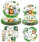 Safari Jungle Birthday Tableware Set - Wild One 1st Birthday Decorations - Dinner Plates Desserts Plates Cups Napkins for Animal Party Supplies, Serves 20 (40)