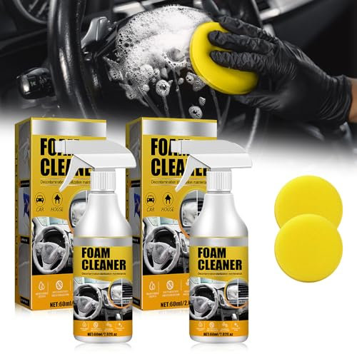 ComedyKing Nettoyant en Mousse Multi-Usages, Nettoyage Voiture Interieur, Spray Nettoyant en Mousse Multi-Usages, Kit de Détachage Puissant pour Intérieur de Voiture, Maison, Cuisine (2)