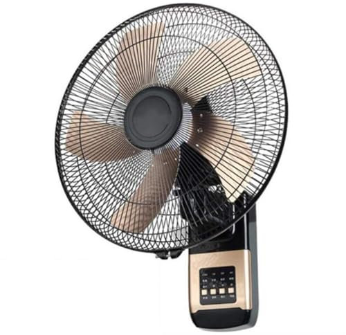 JAVPTAV 16 Inch Remote Control Wall Fan 3 Speed Silent Industrial Fan Wall Mounted Oscillating Fan Home Office