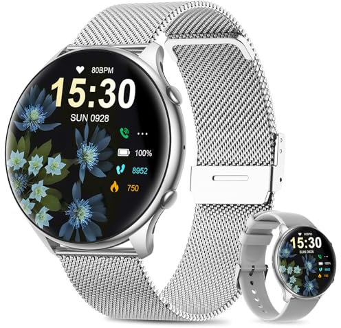SLOKSFil 2024 Smartwatch Donna, Fitness Tracker con Contapassi, Sonno, Cardiofrequenzimetro, 1.39'' Orologio Smartwatch con Funzione Telefono, IP68 Smart watch Donna per Android & iOS