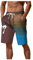 WKAYsIV Baggy Jogginghose leichte O Badehose Herren für Herren, mit Taschen, Kokosnuss-Aufdruck, Sport, Strand, atmungsaktive Shorts Lange Badehosen Herren(Braun,M)