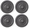 Phoenix Fitness Cast Iron Weight Plates - 1-Inch Free Weight Plate for Barbell Dumbbell Bars, Weightlifting & Strength Training at Home Gym - Set of 4, 5kg