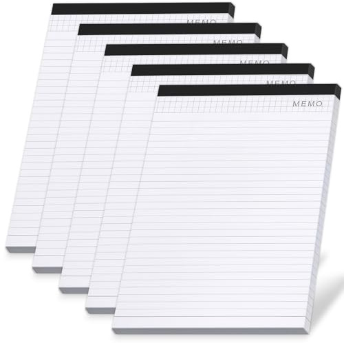 Elezeal Klemmbrettmappe mit Taschenrechner, Kunstlederbezug, Konferenz-Portfolio-Organizer, nachfüllbares Padfolio mit Stifthalter, Kartenfächern, Klemmbrett und Notizblock (Notizblöcke, 5 Stück)