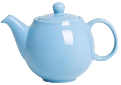 Olympia Café Commercial Stoneware Teapot 450ml (Pack of 2), Blue | Retains heat to keep beverages warm during service, with a durable build that withstands daily professional dishwashing.
