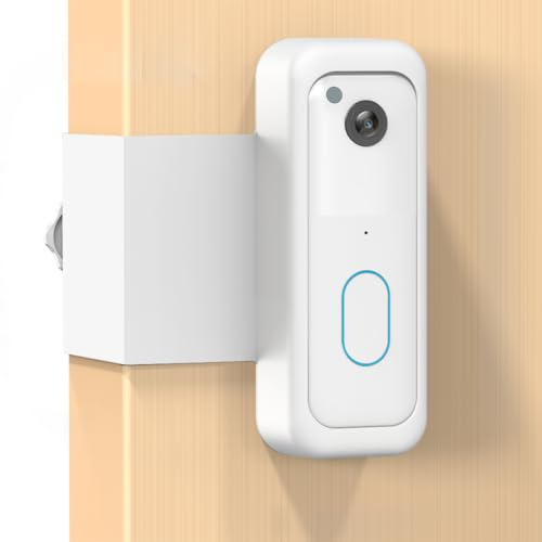 Blink Doorbell Mount, Anti-Theft Video Doorbell Door Mount Bracket,White | No Drilling, Not Block Doorbell Motion Sensor, Easy to Install, Fit for Blink Doorbell Camera (2nd Gen)