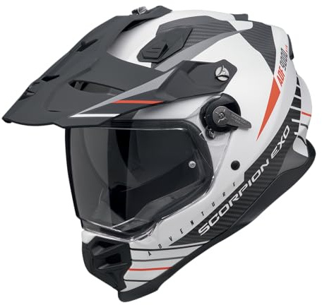 SCORPION ADF-9000 AIR FEAT Matt White-Black-Red S