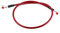 Linea del tubo dell'olio del freno, linea del freno dell'olio intrecciato Banjo Raccordo estremità in acciaio inossidabile, adatto per la maggior parte dei motocicli(90CM -Red)