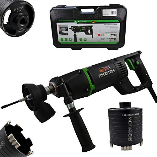 Diamant-Trocken-Kernbohrmaschine EHD 1500 inklusive Staubabsaugung & Diamant Dosensenker Laser Black Turbo