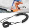 Tusenpy 10 ft Surf Leash,Einziehbares Surfboard Leash,Sicherheitsleine Surfbrett Fußseil für Stand Up Paddle Board (Schwarz)