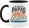 Tasse Tassen 325ml - Großvater - Die besten Papas werden zum Opa befördert Retro Grau - 325 ml - Schwarz - nur geschenk väter vatertagsgeschenk großartige papa der beste wird zur geschenke