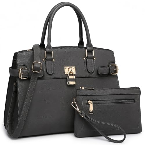 Damen-Handtaschen, modische Satchel-Tragetaschen mit oberem Henkelgriff und Schulterriemen, passende Handschlaufe