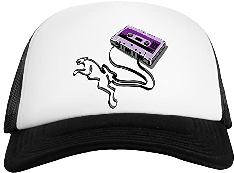 Alt Skool Weiß Schwarz Unisex Baseball Cap White Black