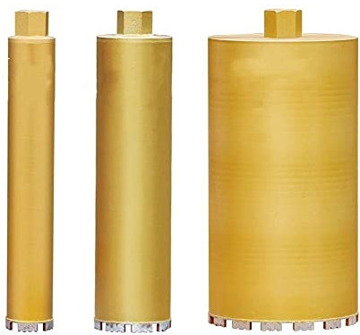 Broca abridor Agujero perforador de pared Agujero de taladro seco de diamante Agujero de taladro de martillo Campana de taladro Aire acondicionado Taladro de hormigón, 40 mm amarillo