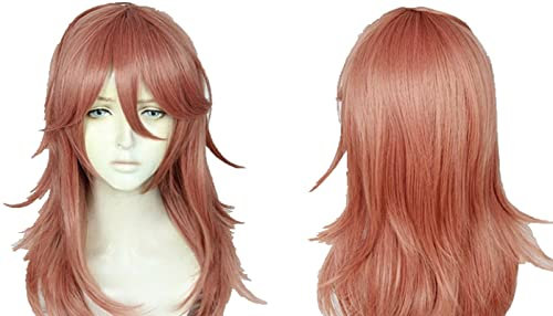 Chainsaw Man Angel Devil Cosplay Wig Orange Pink Hair Wig Halloween Role Play Props