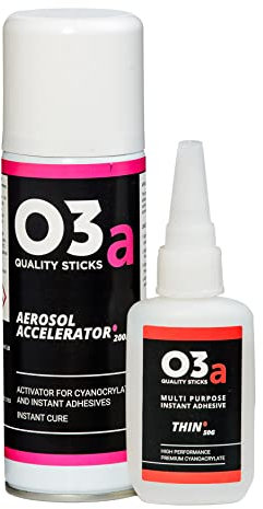 O3a Cyanoacrylate Instant Adhesive | Thin Bundle | Clear | 50g | MADE IN BRITAIN
