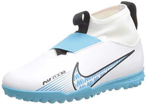 NIKE Jr Zoom Superfly 9 Academy Tf Sneaker, White Baltic Blue Pink Blast, 3 UK