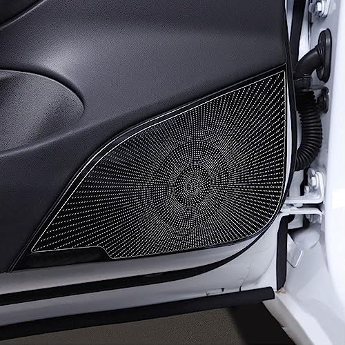 EFEMIR Speaker Grille Grill Cover Guard Protection Mesh For Tesla Model 3 Accessories Car Styling,Black-front