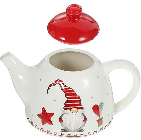 PRETYZOOM Tetera De Cerámica Navideña Decorativa Gran Capacidad y Multifuncional