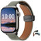 SeNool PU Leder Armband für Apple Watch 38mm 40mm 41mm 42mm Series 10/9/8/7/6/5/4/3/2/1, Magnetverschluss Ersatzarmband Uhrenarmbänder für iWatch SE/SE 2 - Grün