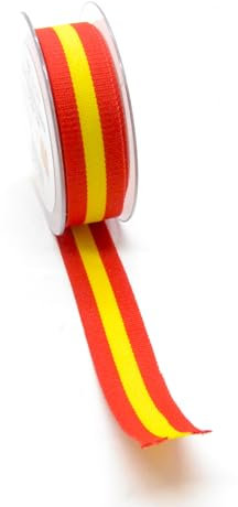 1,5 cm x 2 metros. cinta bandera española rollo de tela para artes y manualidades. coser tela. Decoración de la bandera de España.