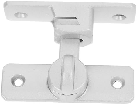 Targette de Porte en Alliage D’aluminium Argenté, 1 Set, Trous 56mm | Mécanisme à Pêne Coulissant, Installation sans Perçage, Résistance à L’effraction