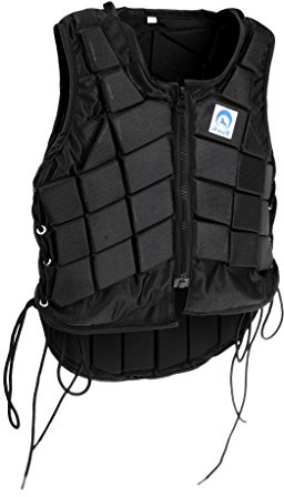 MagiDeal Gilet Équitation Fermeture à Glissière Reglable Équipement De Protection Cavalier - Noir, Enfant CL